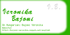veronika bajomi business card